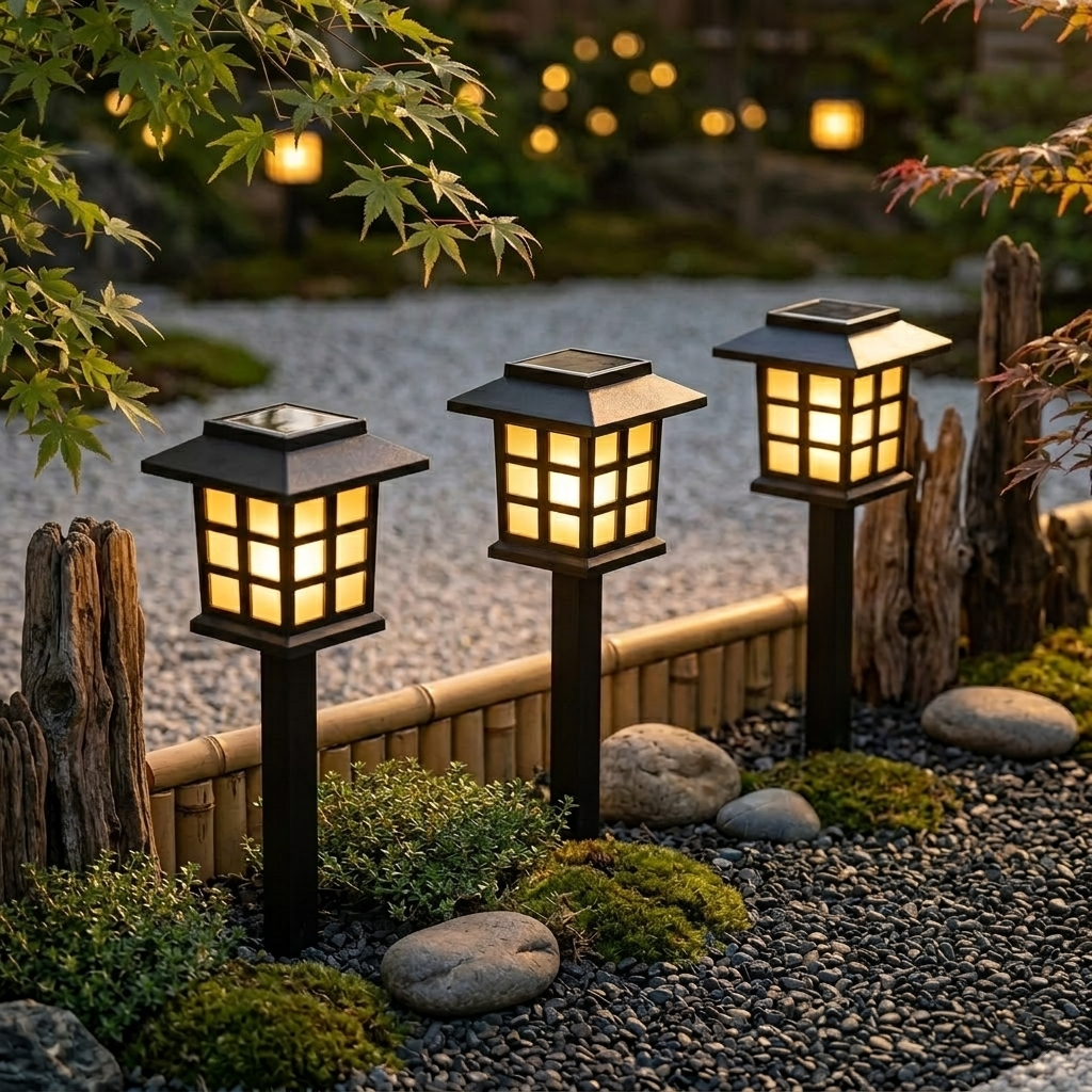Classical Solar Pathway Lights - IP65 Waterproof LED Garden Grid Lights with Warm White Glow for Walkway, Patio & Lawn (Set of 2)