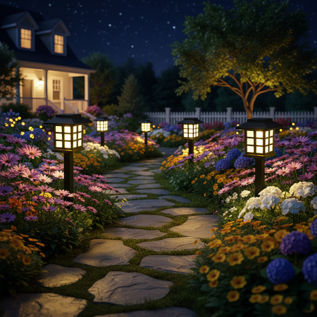 Classical Solar Pathway Lights - IP65 Waterproof LED Garden Grid Lights with Warm White Glow for Walkway, Patio & Lawn (Set of 2)