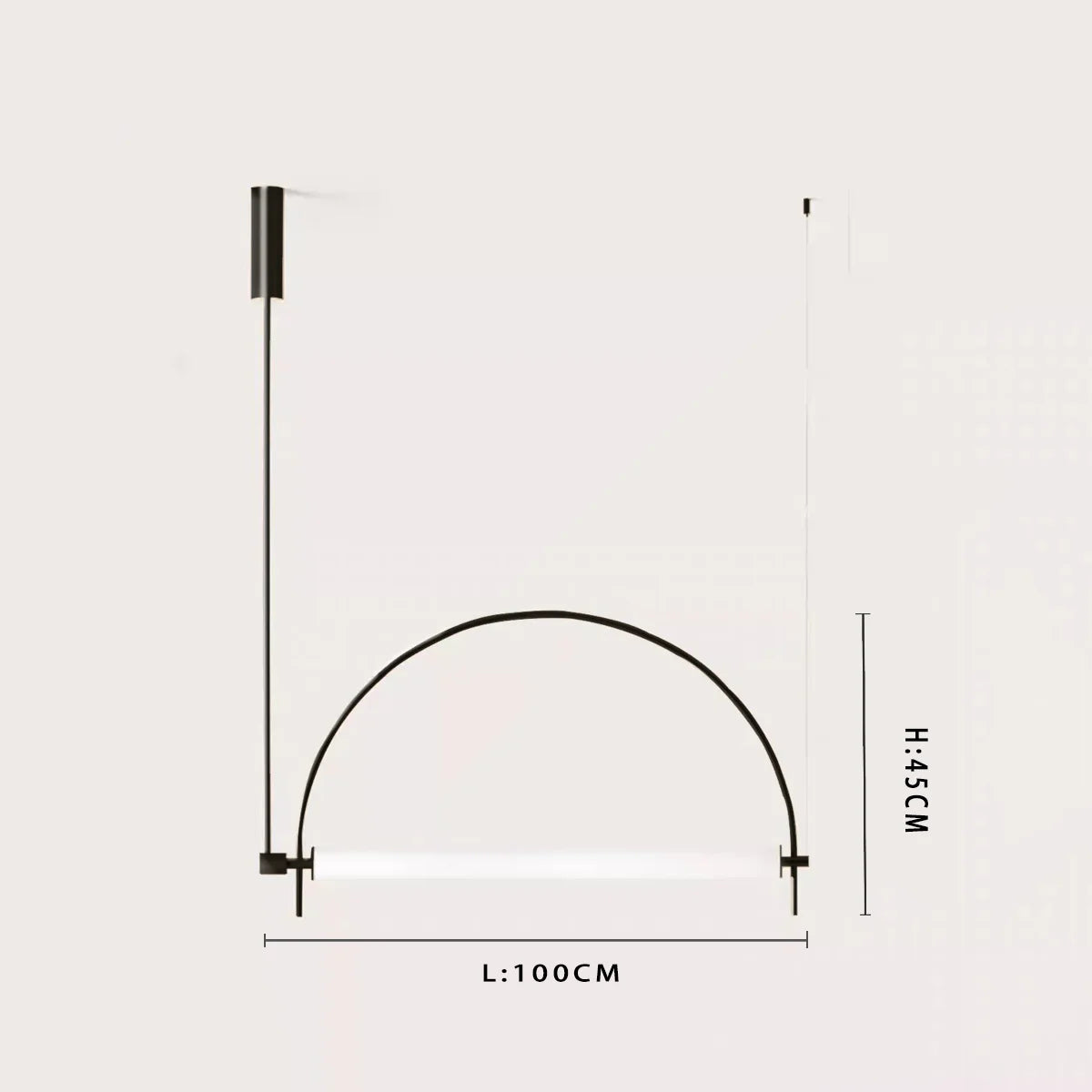 Modern Minimalist Linear Pendant Light - Extra Large 94-Inch (240cm) Geometric LED Chandelier for Villa & Office, Gold Finish, 3000K Warm Light