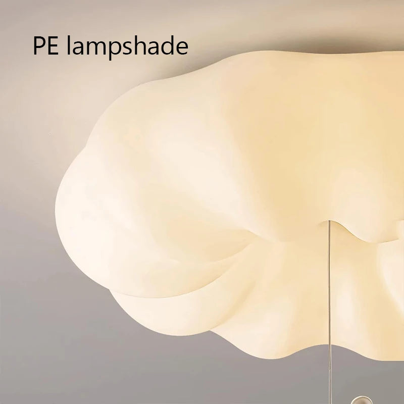 Modern Cloud LED Ceiling Light - Warm Glow Acrylic Lamp for Kids' Room