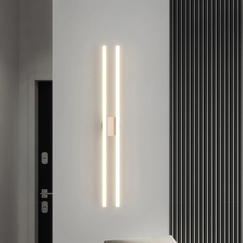 Modern Linear LED Flush Mount Ceiling Light - Black Crossed Bars Chandelier for Living Room, Dining Room & Bedroom (Dimmable with Remote Option)