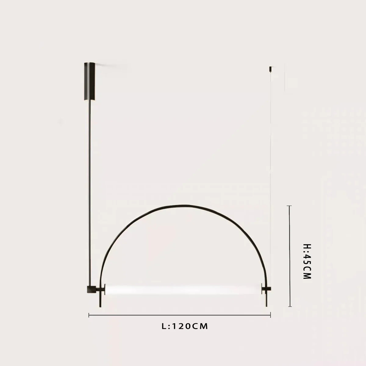 Modern Minimalist Linear Pendant Light - Extra Large 94-Inch (240cm) Geometric LED Chandelier for Villa & Office, Gold Finish, 3000K Warm Light