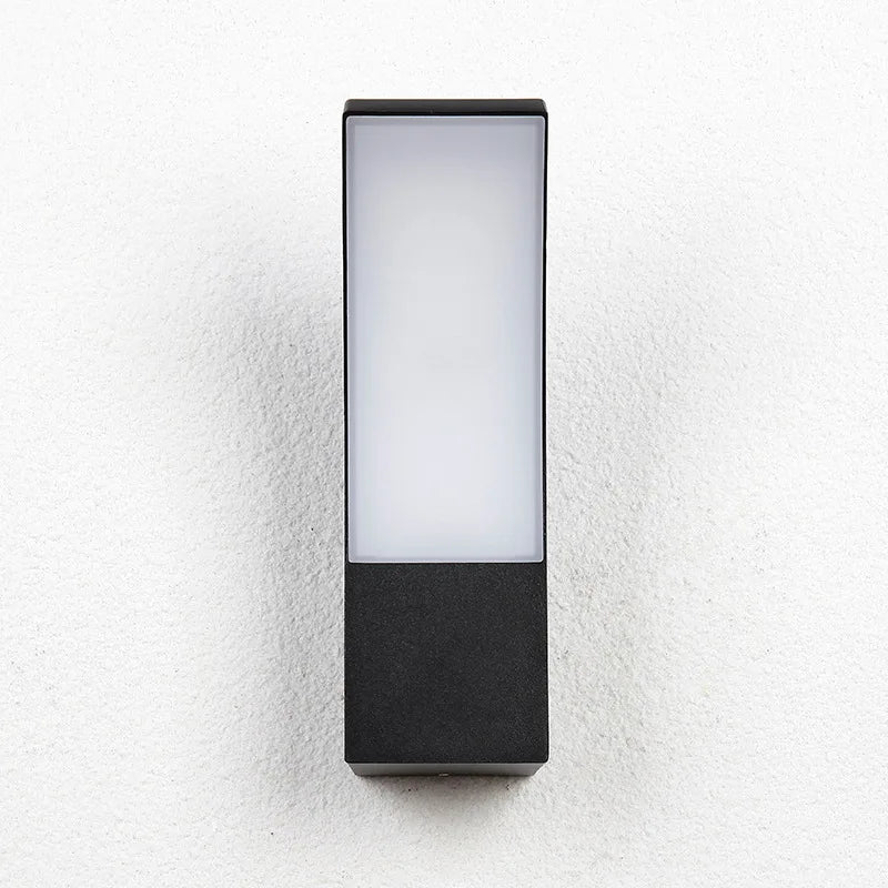Modern Curved LED Outdoor Motion Sensor Wall Sconce - Weatherproof Exterior Light Fixture for Garage, Porch & Patio (Single/Pair)